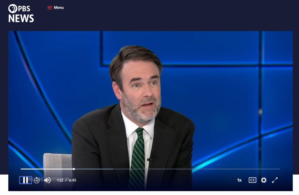 BPR Immigration Counsel, Jusdge Emmett Soper on PBS News Hour